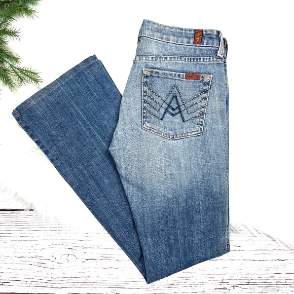 Low Rise Boot Cut Jeans 